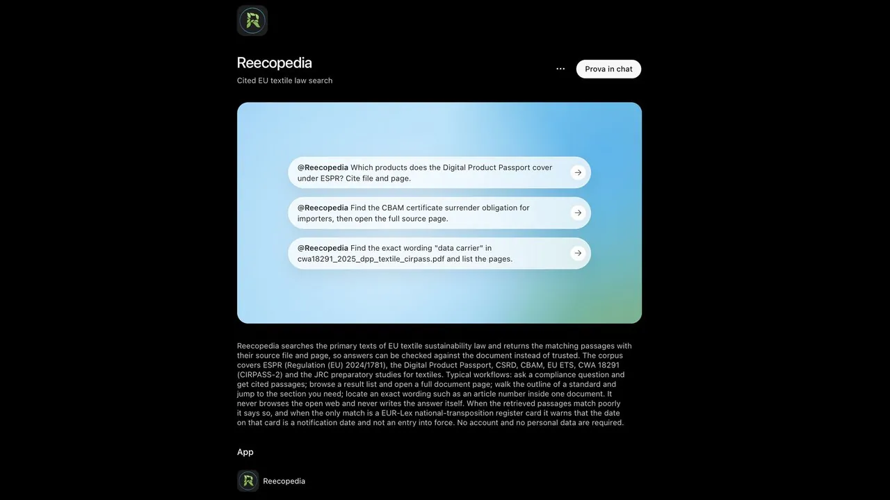 Hoy Reecopedia ha sido oficialmente incluida en el ecosistema OpenAI